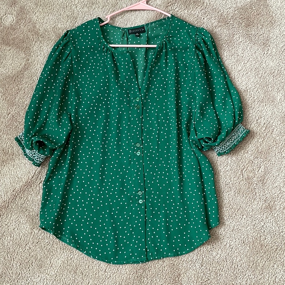 Polka dot blouse